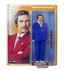 Anchorman: The Legend Of Ron Burgundy 8 Inch Action Figure - Battle Ready Ron (Possibly Non-Mint Card)