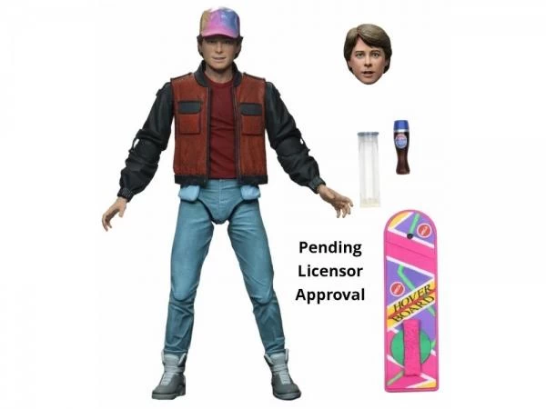 NECA Back To The Future Part 2 Ultimate 7" Scale Action Figure - Marty McFly With Hoverboard