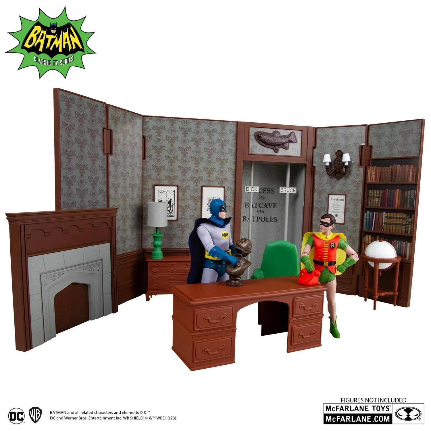 *PRE-ORDER McFarlane DC Retro Batman 66 Playset - Wayne Manor Library 3 *PRE-ORDER McFarlane DC Retro Batman 66 Playset - Wayne Manor Library - Image 3