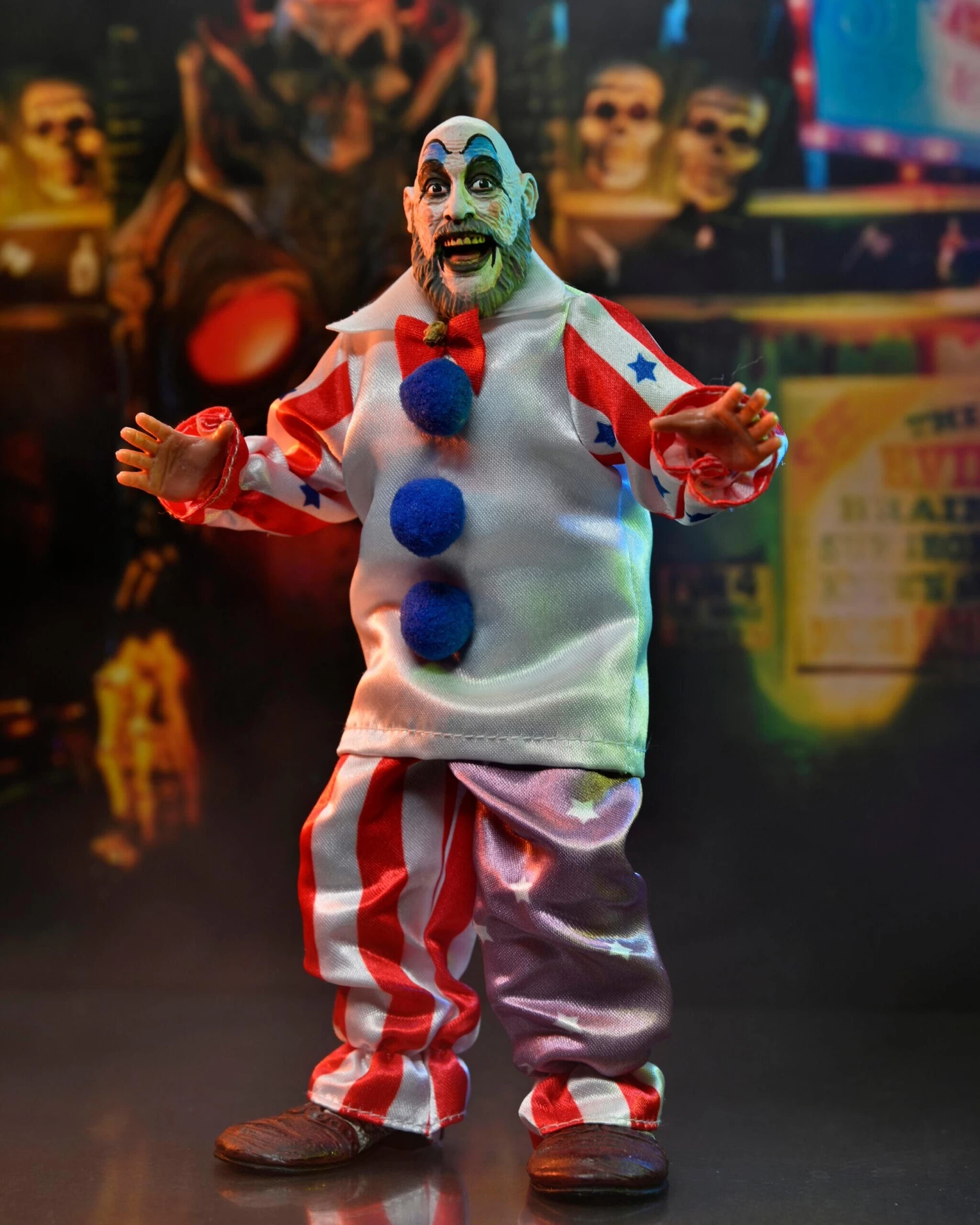 NECA *PRE-ORDER House Of 1000 Corpses 8-Inch Scale Clothed Action Figure - Captain Spaulding 2 NECA *PRE-ORDER House Of 1000 Corpses 8-Inch Scale Clothed Action Figure - Captain Spaulding - Image 2