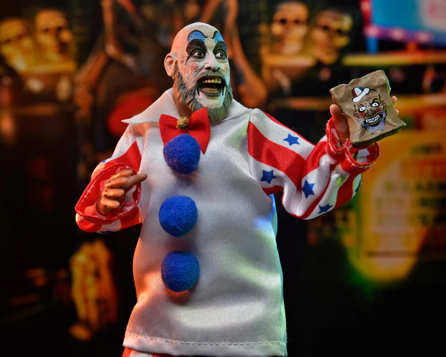 NECA *PRE-ORDER House Of 1000 Corpses 8-Inch Scale Clothed Action Figure - Captain Spaulding 3 NECA *PRE-ORDER House Of 1000 Corpses 8-Inch Scale Clothed Action Figure - Captain Spaulding - Image 3