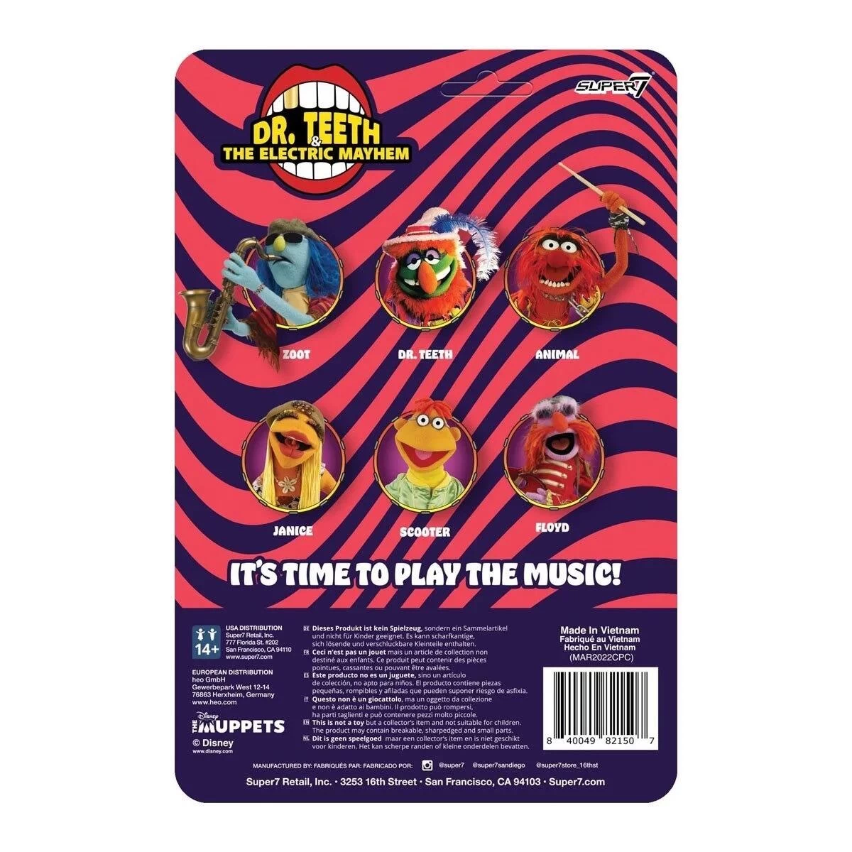 SUPER7 The Muppets Electric Mayhem Band Reaction Action Figure - Floyd 3 SUPER7 The Muppets Electric Mayhem Band Reaction Action Figure - Floyd - Image 3