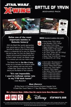 Atomic Mass Games Star Wars X-Wing: Battle Of Yavin Scenario Expansion Pack -Toy Promotion Store 815hvtr5j842