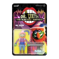 SUPER7 The Muppets Electric Mayhem Band Reaction Action Figure - Dr. Teeth