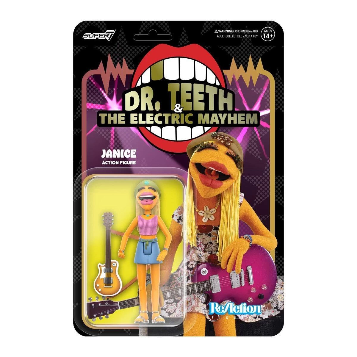 SUPER7 The Muppets Electric Mayhem Band Reaction Action Figure - Janice 1 SUPER7 The Muppets Electric Mayhem Band Reaction Action Figure - Janice