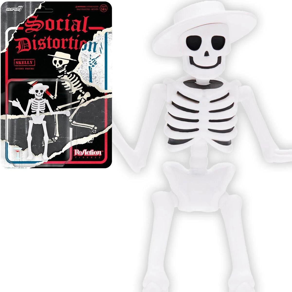 SUPER7 Social Distortion ReAction Action Figure - Skelly 1 SUPER7 Social Distortion ReAction Action Figure - Skelly