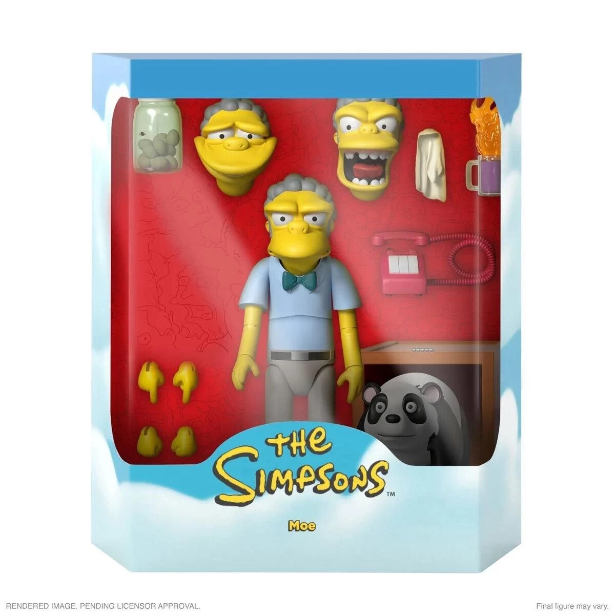 SUPER7 The Simpsons ReAction Ultimates! Action Figure Wave 1 - Moe Szyslak 2 SUPER7 The Simpsons ReAction Ultimates! Action Figure Wave 1 - Moe Szyslak - Image 2