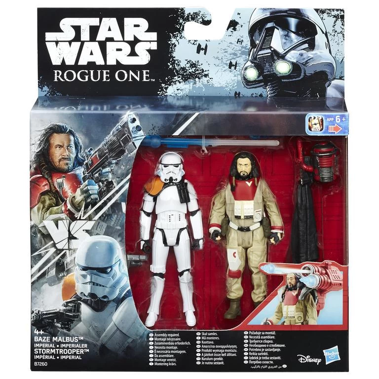 Hasbro Star Wars Rogue One 3.75 Inch Action Figure 2 Pack: Baze Malbus And Imperial Stormtrooper 1 Hasbro Star Wars Rogue One 3.75 Inch Action Figure 2 Pack: Baze Malbus And Imperial Stormtrooper