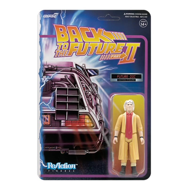 SUPER7 Back To The Future II ReAction Action Figure Wave 1 - Future Doc Brown