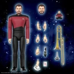 SUPER7 *PRE-ORDER Star Trek: The Next Generation ReAction Ultimates! Action Figure Wave 1 - Commander Riker