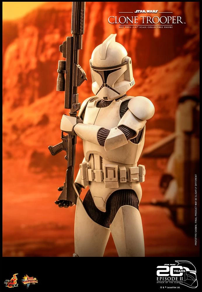 *PRE-ORDER Clone Trooper - Star Wars Attack Of The Clones 20th Anniversary Hot Toys Collectibles 1/6 Scale Action Figure 4 *PRE-ORDER Clone Trooper - Star Wars Attack Of The Clones 20th Anniversary Hot Toys Collectibles 1/6 Scale Action Figure - Image 4