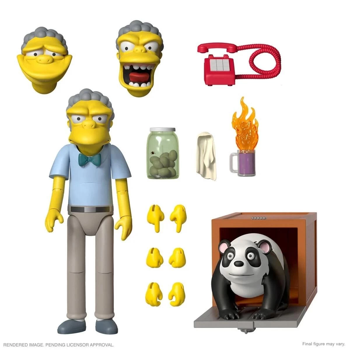 SUPER7 The Simpsons ReAction Ultimates! Action Figure Wave 1 - Moe Szyslak 1 SUPER7 The Simpsons ReAction Ultimates! Action Figure Wave 1 - Moe Szyslak