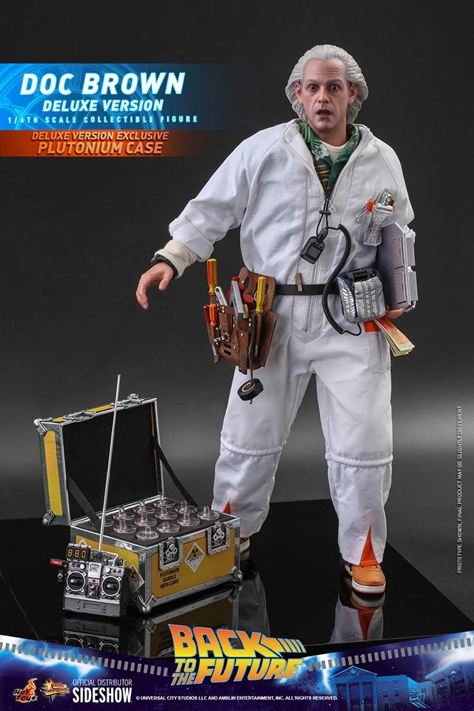 Doc Brown DELUXE - Back To The Future Hot Toys Collectibles 1/6 Scale Action Figure 2 Doc Brown DELUXE - Back To The Future Hot Toys Collectibles 1/6 Scale Action Figure - Image 2