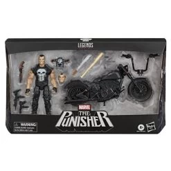 Hasbro Marvel Legends 6 Inch Action Figure Vehicles - Punisher With Motorcycle