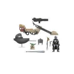 Hasbro Star Wars Mission Fleet Expedition Class Action Figure - The Mandalorian & The Child With Speeder Bike - Battle For The Bounty