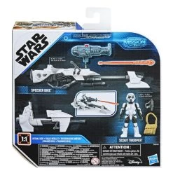 Hasbro Star Wars Mission Fleet Action Figure - Scout Trooper With Speeder Bike -Toy Promotion Store f11285l00 5010993808984 back 20 s