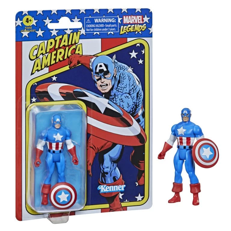 Hasbro Marvel Universe Retro 3.75 Inch Action Figure Wave 1 - Captain America 1 Hasbro Marvel Universe Retro 3.75 Inch Action Figure Wave 1 - Captain America
