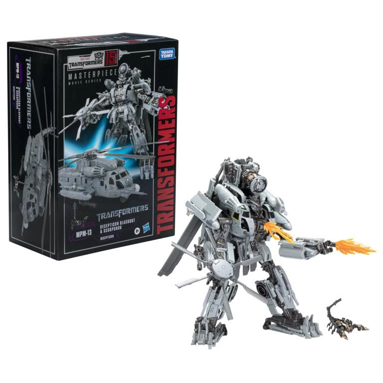 Hasbro Transformers Movie Masterpiece MPM-13 Action Figure - Decepticon Blackout & Scorponok 1 Hasbro Transformers Movie Masterpiece MPM-13 Action Figure - Decepticon Blackout & Scorponok