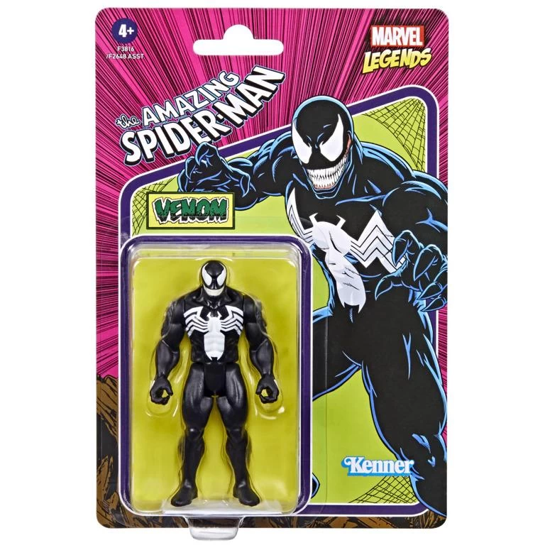 Hasbro Marvel Universe Retro 3.75 Inch Action Figure Wave 5 - Venom 2 Hasbro Marvel Universe Retro 3.75 Inch Action Figure Wave 5 - Venom - Image 2