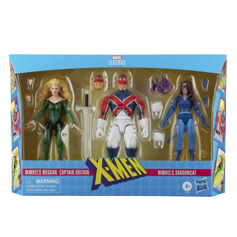 Hasbro Marvel Legends X-Men 6-Inch Action Figures - 3-Pack (Meggan, Captain Britain, Shadowcat) 1 Hasbro Marvel Legends X-Men 6-Inch Action Figures - 3-Pack (Meggan, Captain Britain, Shadowcat)