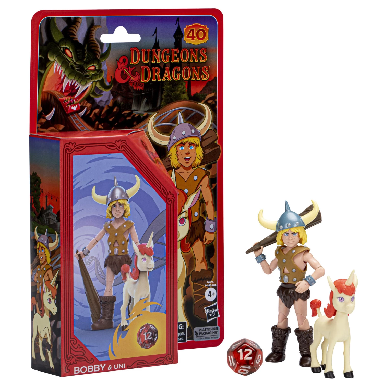 Hasbro Dungeons & Dragons Cartoon Classics 6-Inch-Scale Action Figure - Bobby & Uni 1 Hasbro Dungeons & Dragons Cartoon Classics 6-Inch-Scale Action Figure - Bobby & Uni