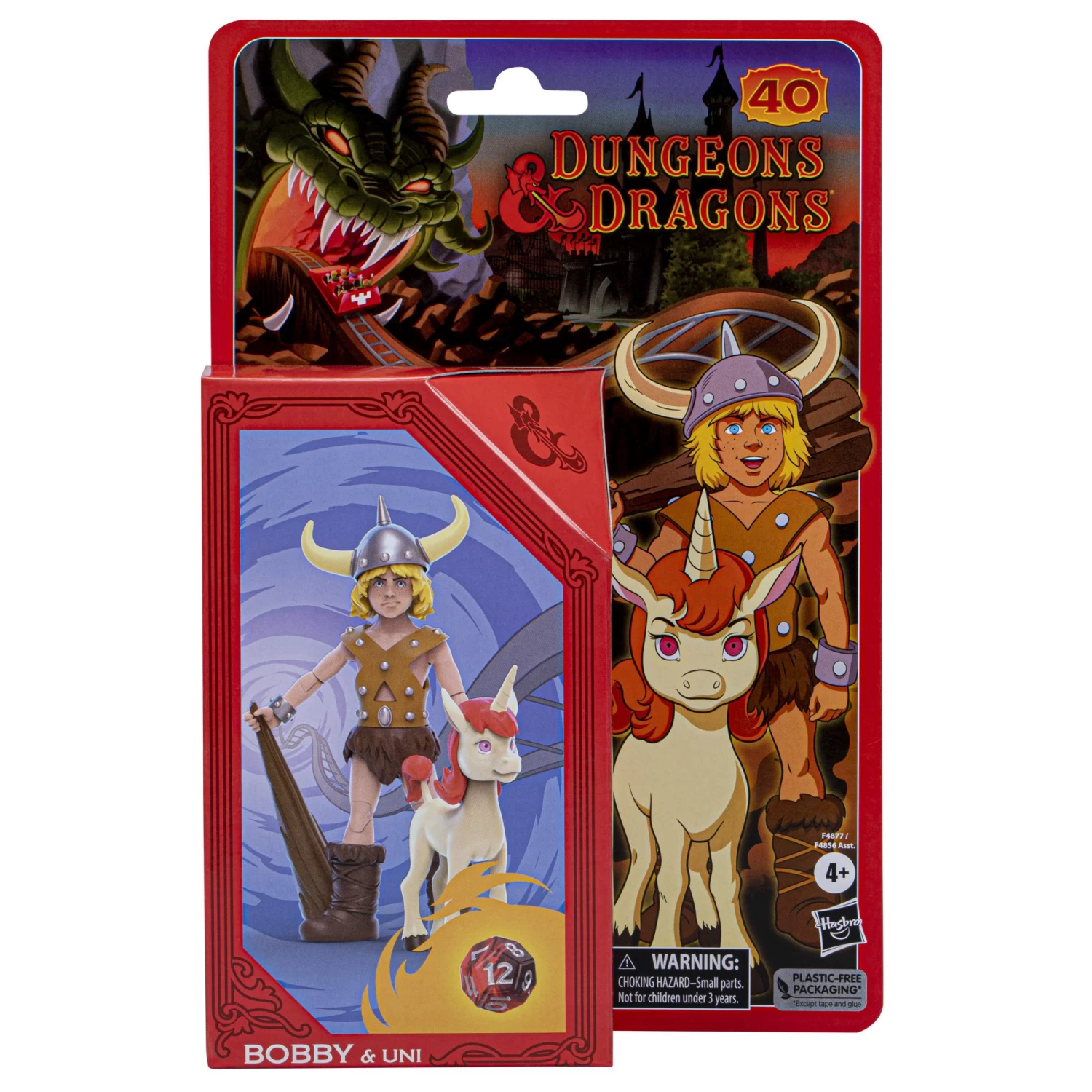 Hasbro Dungeons & Dragons Cartoon Classics 6-Inch-Scale Action Figure - Bobby & Uni 2 Hasbro Dungeons & Dragons Cartoon Classics 6-Inch-Scale Action Figure - Bobby & Uni - Image 2
