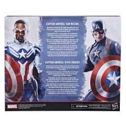 Hasbro MARVEL LEGENDS Avengers Action Figure Captain America Twin Pack - Sam Wilson & Steve Rogers -Toy Promotion Store f58805l00 5010993986125 back 21 online 2000sq