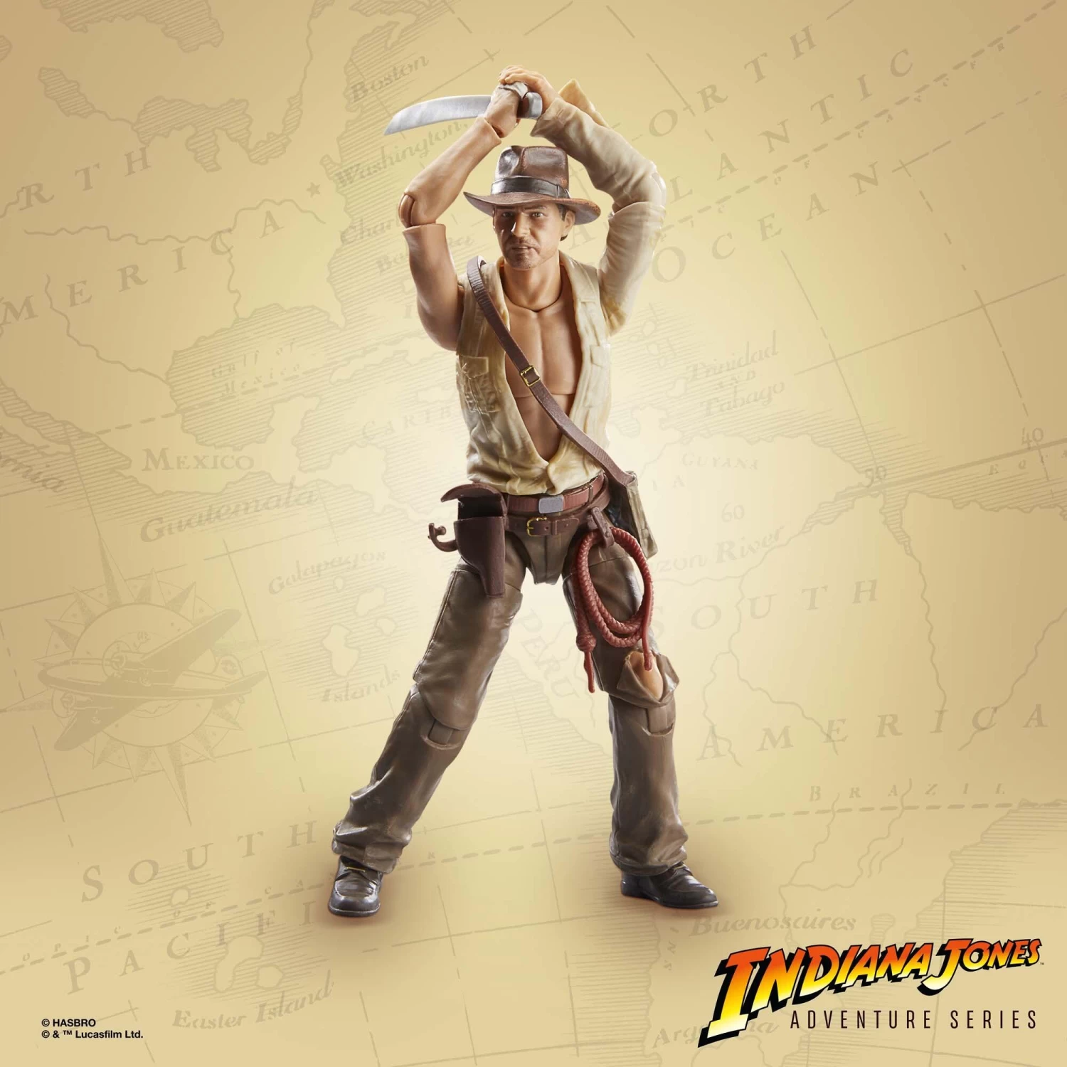 Hasbro Indiana Jones 6 Inch Action Figure Wave 2 - Indiana Jones (Temple Of Doom) 4 Hasbro Indiana Jones 6 Inch Action Figure Wave 2 - Indiana Jones (Temple Of Doom) - Image 4