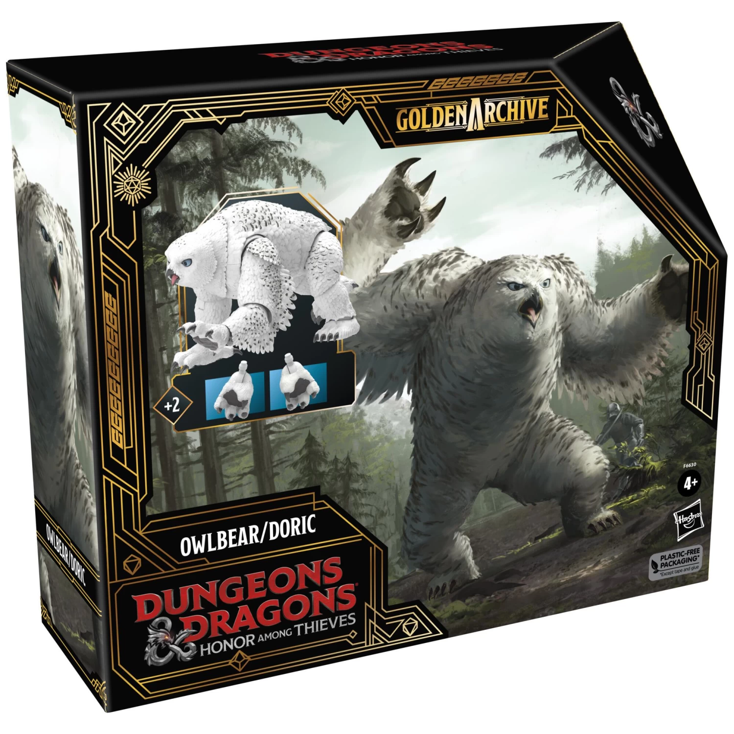 Hasbro Dungeons & Dragons Honor Among Thieves Golden Archive Action Figure - Owlbear / Doric 3 Hasbro Dungeons & Dragons Honor Among Thieves Golden Archive Action Figure - Owlbear / Doric - Image 3