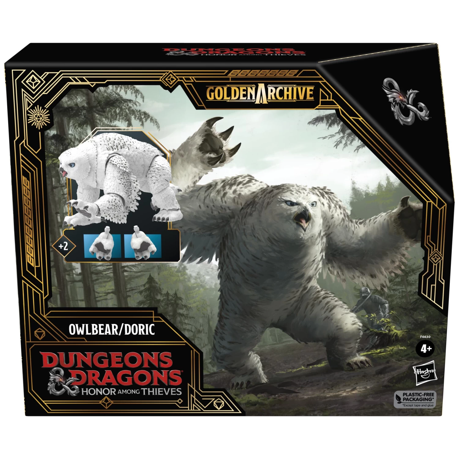 Hasbro Dungeons & Dragons Honor Among Thieves Golden Archive Action Figure - Owlbear / Doric 4 Hasbro Dungeons & Dragons Honor Among Thieves Golden Archive Action Figure - Owlbear / Doric - Image 4