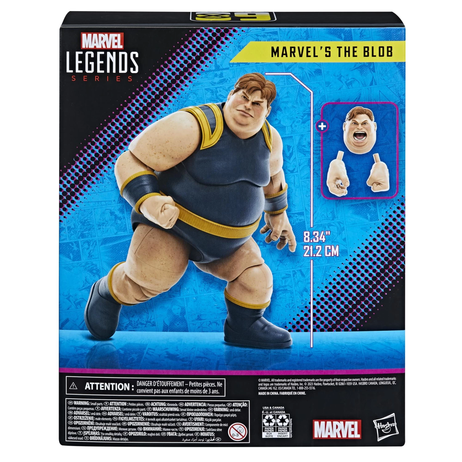 Hasbro Marvel Legends X-Men 60th Anniversary 6 Inch Scale Action Figure - Marvel's The Blob 7 Hasbro Marvel Legends X-Men 60th Anniversary 6 Inch Scale Action Figure - Marvel's The Blob - Image 7