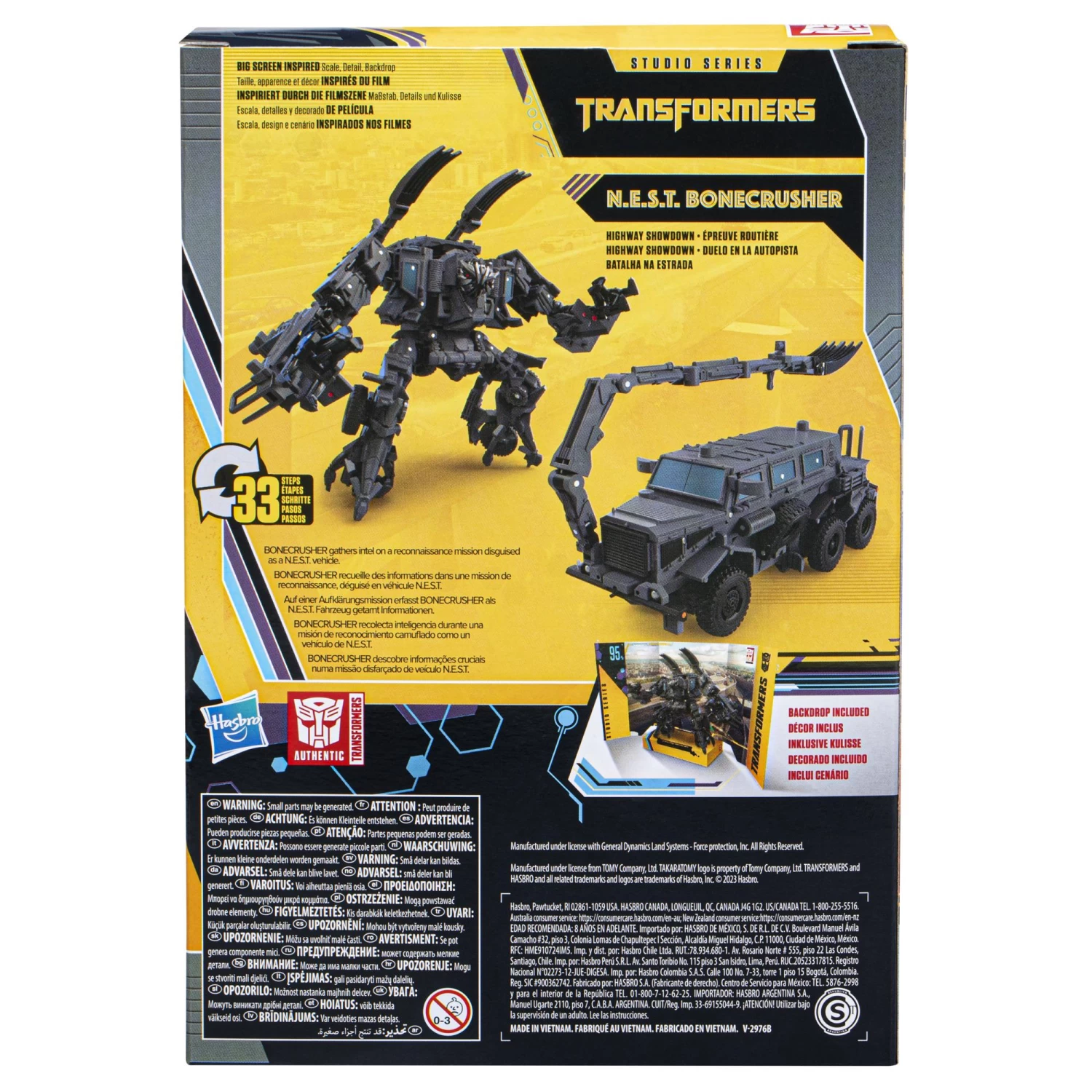 Hasbro Transformers Studio Series 95 Buzzworthy Bumblebee Voyager Action Figure - N.E.S.T Bonecrusher 4 Hasbro Transformers Studio Series 95 Buzzworthy Bumblebee Voyager Action Figure - N.E.S.T Bonecrusher - Image 4