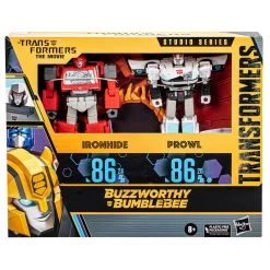 Hasbro Transformers Studio Series 86 Buzzworthy Bumblebee Voyager Action Figure Twinpack - Ironhide & Prowl -Toy Promotion Store f71295l00 pkg 23 2000px 300dpi