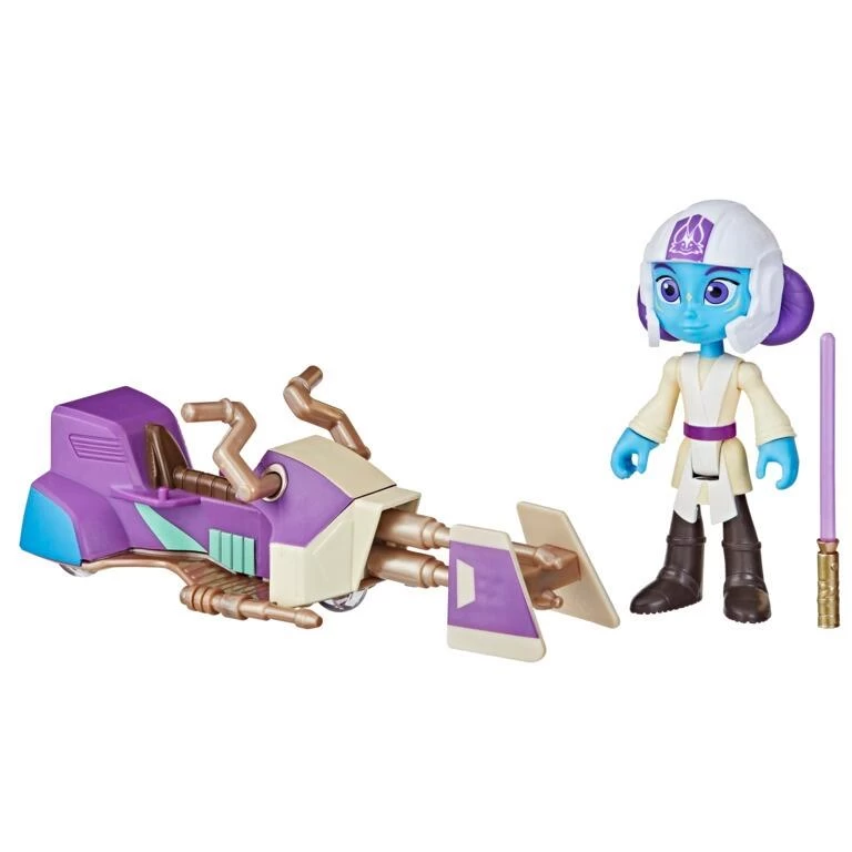 Hasbro Star Wars The Young Jedi Adventures Action Figures - Lys Solay With Speeder Bike 4 Hasbro Star Wars The Young Jedi Adventures Action Figures - Lys Solay With Speeder Bike - Image 4