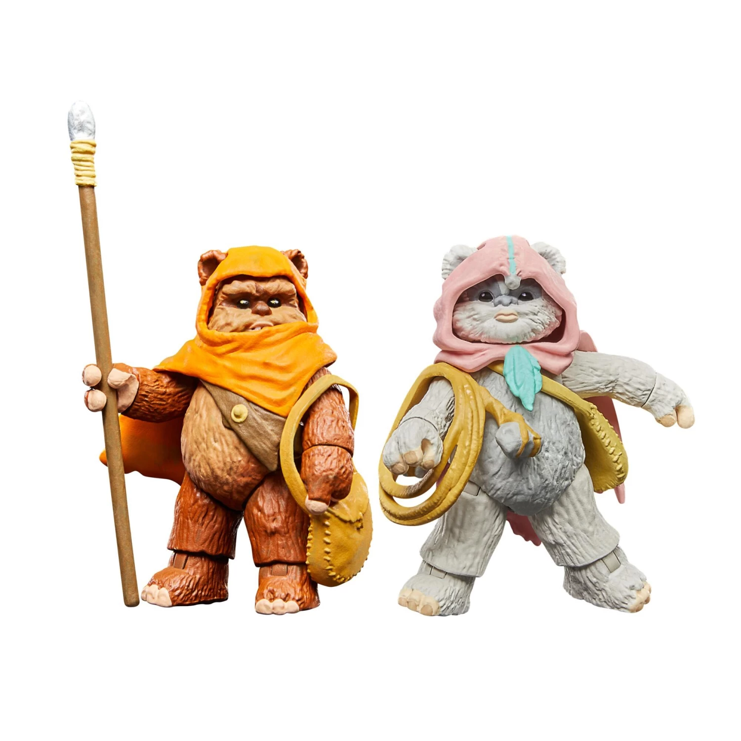 Hasbro Star Wars The Vintage Collection Ewoks Action Figure 2-Pack - Wicket & Kneesaa 4 Hasbro Star Wars The Vintage Collection Ewoks Action Figure 2-Pack - Wicket & Kneesaa - Image 4