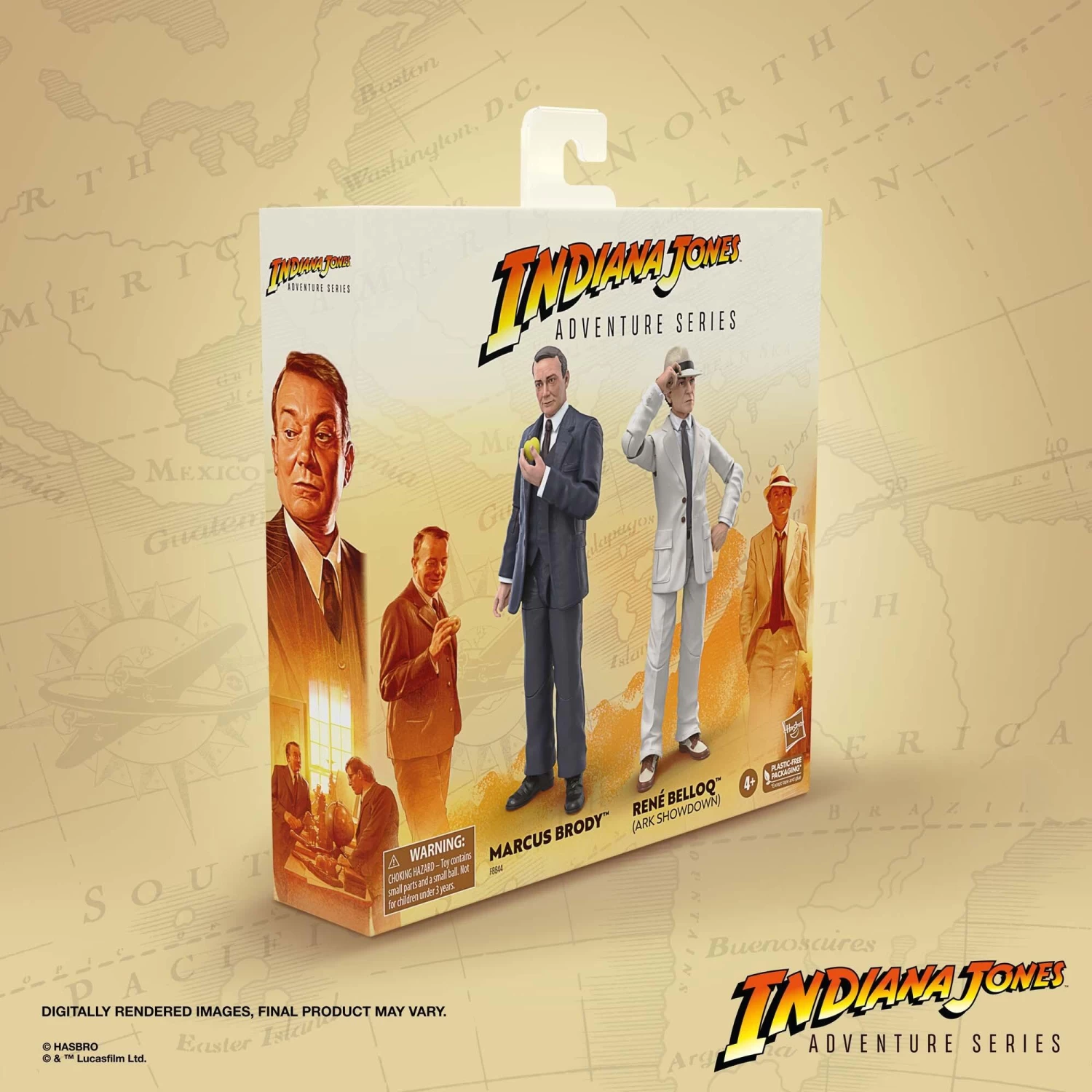 Hasbro Indiana Jones 6 Inch Exclusive Action Figure 2-Pack - Marcus Brody & Rene Belloq (Ark Showdown) 9 Hasbro Indiana Jones 6 Inch Exclusive Action Figure 2-Pack - Marcus Brody & Rene Belloq (Ark Showdown) - Image 9