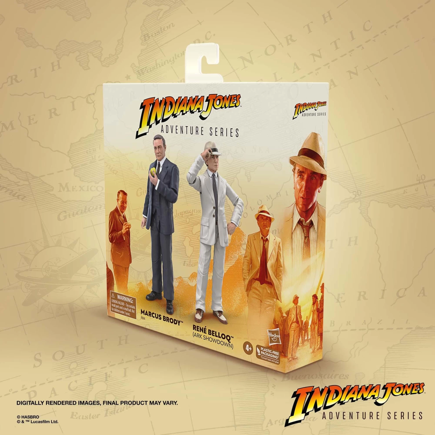 Hasbro Indiana Jones 6 Inch Exclusive Action Figure 2-Pack - Marcus Brody & Rene Belloq (Ark Showdown) 10 Hasbro Indiana Jones 6 Inch Exclusive Action Figure 2-Pack - Marcus Brody & Rene Belloq (Ark Showdown) - Image 10