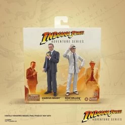 Hasbro Indiana Jones 6 Inch Exclusive Action Figure 2-Pack - Marcus Brody & Rene Belloq (Ark Showdown)