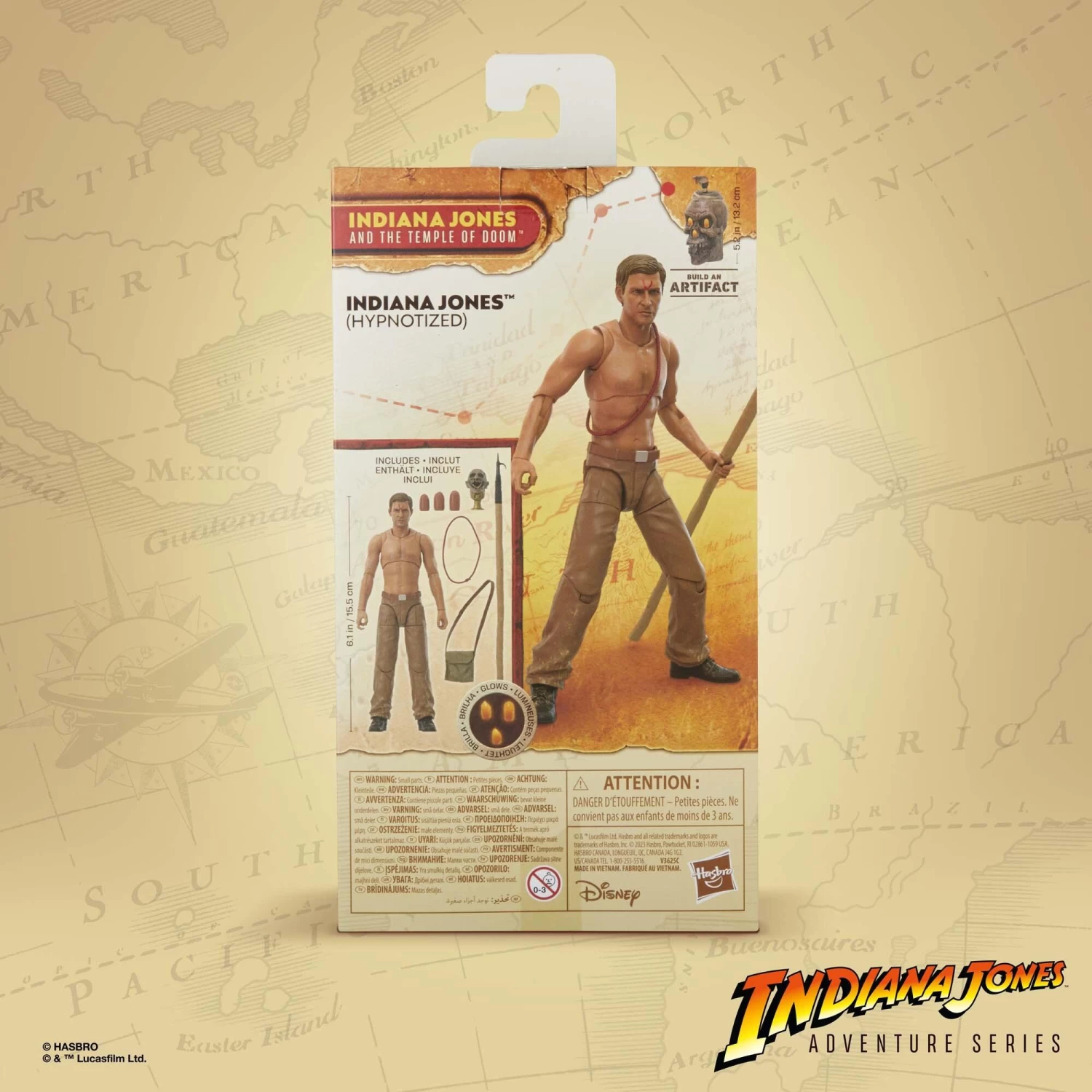 Hasbro Indiana Jones 6 Inch Action Figure Wave 2 - Indiana Jones (Hypnotized) 10 Hasbro Indiana Jones 6 Inch Action Figure Wave 2 - Indiana Jones (Hypnotized) - Image 10