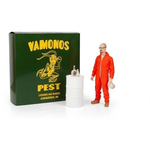 Breaking Bad 6 Inch Action Figure - Walter White (Orange Hazmat Suit) (Possibly Non-mint) 2 Breaking Bad 6 Inch Action Figure - Walter White (Orange Hazmat Suit) (Possibly Non-mint) - Image 2