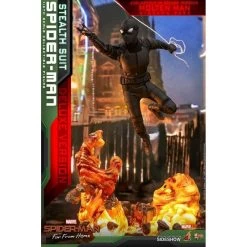 Spider-Man Stealth Suit Spider:Man Far From Home (Deluxe Version) - Marvel Hot Toys Collectibles 1/6 Scale Action Figure