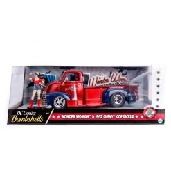 Jada Toys Chevy COE Pickup With Wonder Woman Figure Hollywood Rides 1:24 Scale Die Cast Vehicle