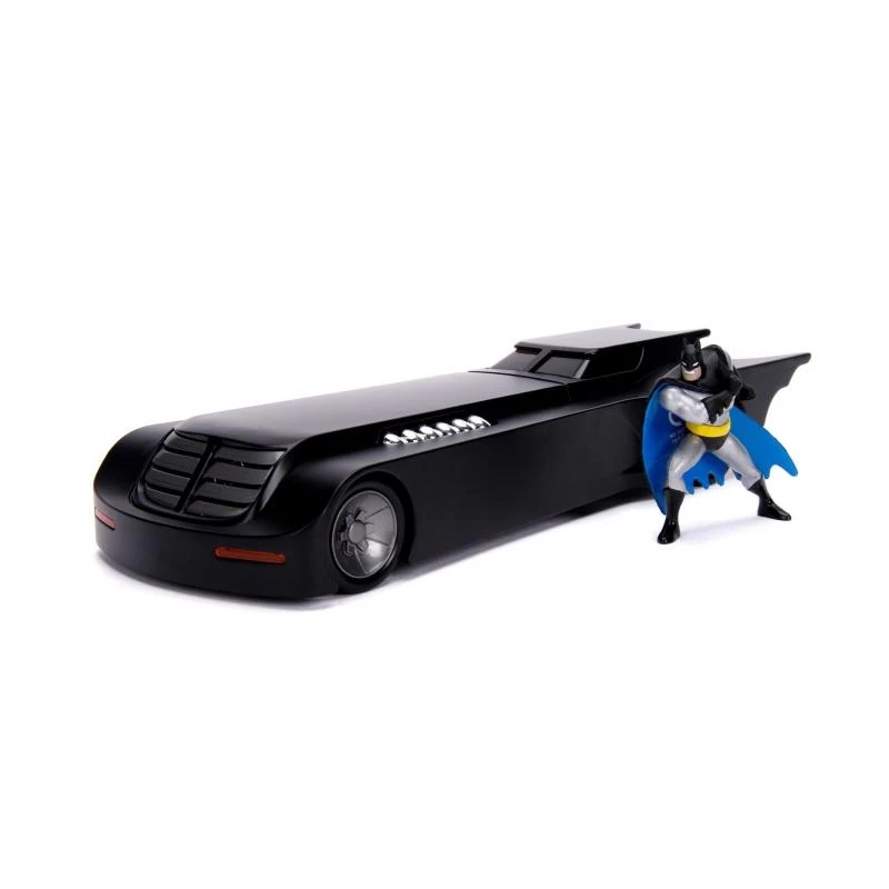 Jada Toys Batman The Animated Series - Batmobile With Batman Figure Hollywood Rides 1:24 Scale Die Cast Vehicle 2 Jada Toys Batman The Animated Series - Batmobile With Batman Figure Hollywood Rides 1:24 Scale Die Cast Vehicle - Image 2