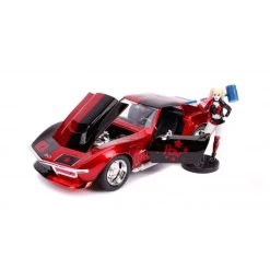 Jada Toys DC Harley Quinn - 1969 Corvette With Harley Quinn Figure Hollywood Rides 1:24 Scale Die Cast Vehicle 9 Jada Toys DC Harley Quinn - 1969 Corvette With Harley Quinn Figure Hollywood Rides 1:24 Scale Die Cast Vehicle -Toy Promotion Store ja31196 2 800x800 1