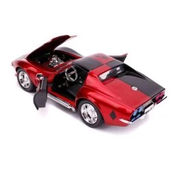 Jada Toys DC Harley Quinn - 1969 Corvette With Harley Quinn Figure Hollywood Rides 1:24 Scale Die Cast Vehicle 8 Jada Toys DC Harley Quinn - 1969 Corvette With Harley Quinn Figure Hollywood Rides 1:24 Scale Die Cast Vehicle -Toy Promotion Store ja31196 4 800x800 1