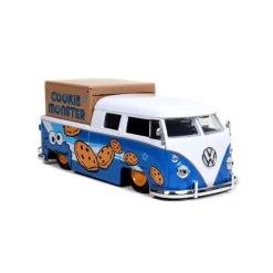 Jada Toys Sesame Street: 1962 VW Bus With Talking Cookie Monster Figure 1:24 Scale Hollywood Rides Die Cast Vehicle -Toy Promotion Store ja31751 2 800x800 1
