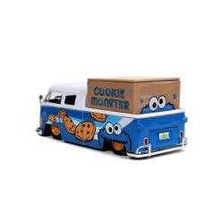 Jada Toys Sesame Street: 1962 VW Bus With Talking Cookie Monster Figure 1:24 Scale Hollywood Rides Die Cast Vehicle -Toy Promotion Store ja31751 3 800x800 1