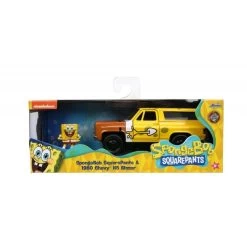 Jada Toys Spongebob - 1980 Chevy K5 Blazer With SpongeBob Figure Hollywood Rides 1:32 Scale Die Cast Vehicle