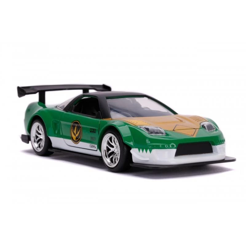 Jada Toys Power Rangers - 2002 Honda NSX Type-R Green Ranger Hollywood Rides 1:32 Scale Die Cast Vehicle 2 Jada Toys Power Rangers - 2002 Honda NSX Type-R Green Ranger Hollywood Rides 1:32 Scale Die Cast Vehicle - Image 2