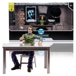 McFarlane DC Multiverse 7 Inch Action Figure - The Joker (Interrogation Room) (TDK) (Gold Label)